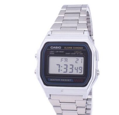 Casio stainless steel cheap water resistant