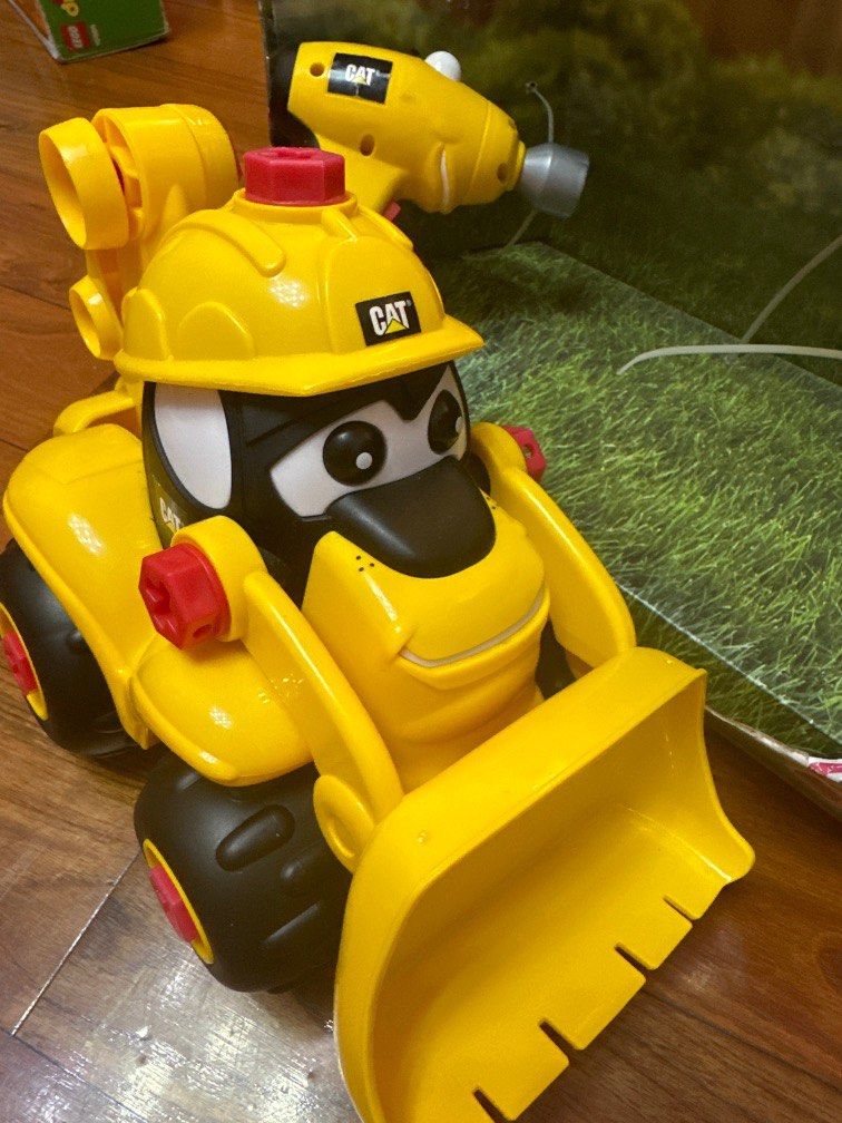 Caterpillar CAT 自由組裝百變工程車bulldozer（附電動螺絲批）Buildin