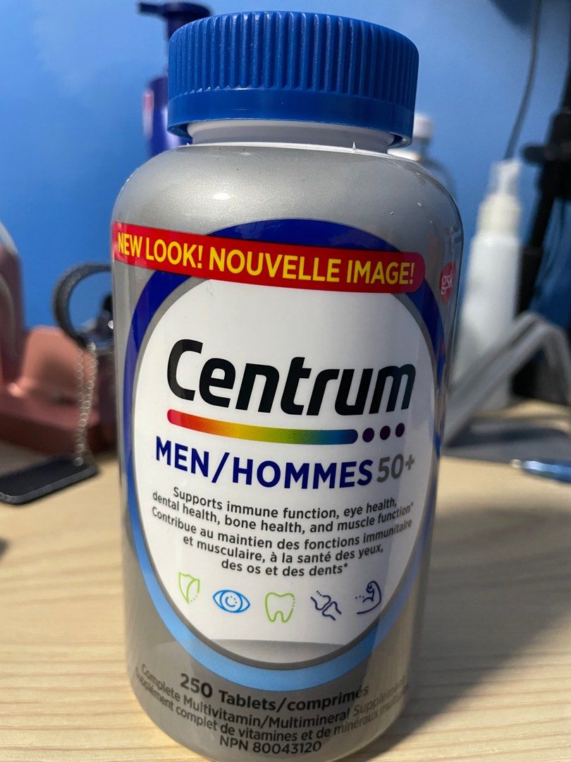Centrum Men/Hommes 50+, Health & Nutrition, Health Supplements ...