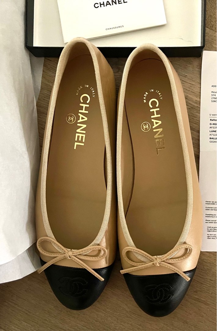Chanel nude flats best sale