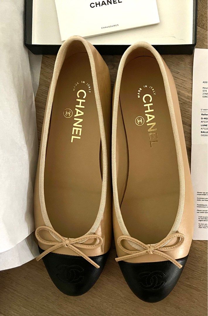 Chanel nude hotsell ballet flats