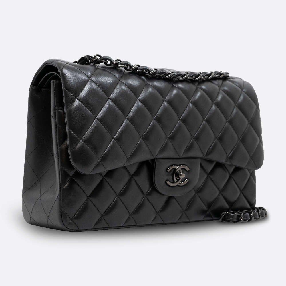 CHANEL CLASSIC FLAP BAG JUMBO BLACK, Luxury, Bags & Wallets on