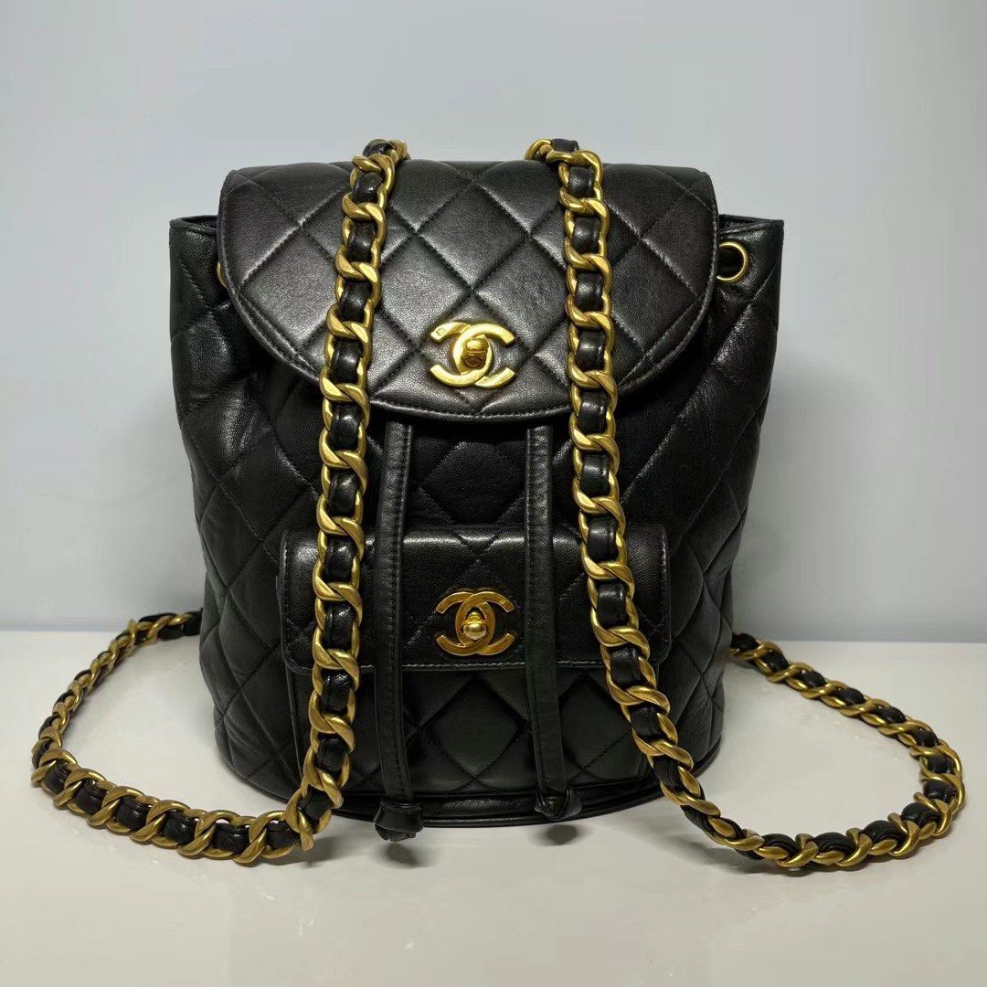 Chanel Vintage bag duma backpack 中古美品中古包, 名牌, 手袋