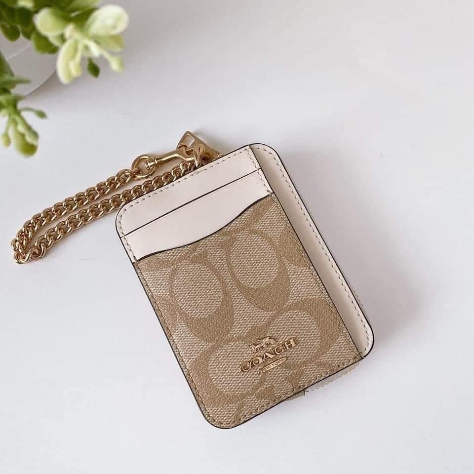 Coach chain card on sale case