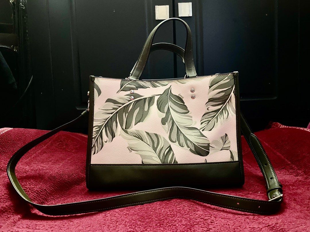 Coach Dempsey Carryall With Banana Leaves Print