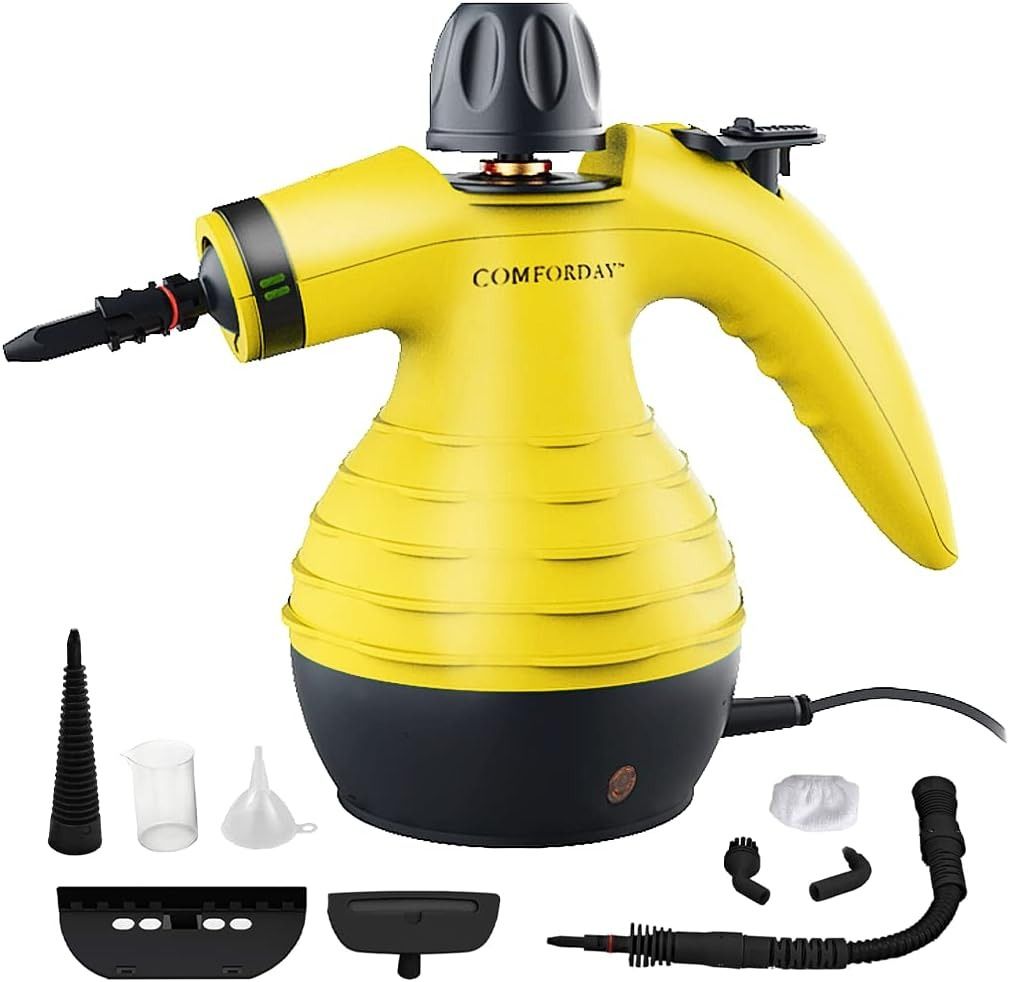Comforday MultiPurpose Steam Cleaner with 9Piece Accessories, Perfect