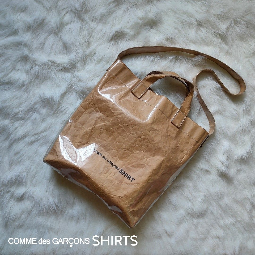 Comme des garcons shirt men's brown paper shopper hotsell