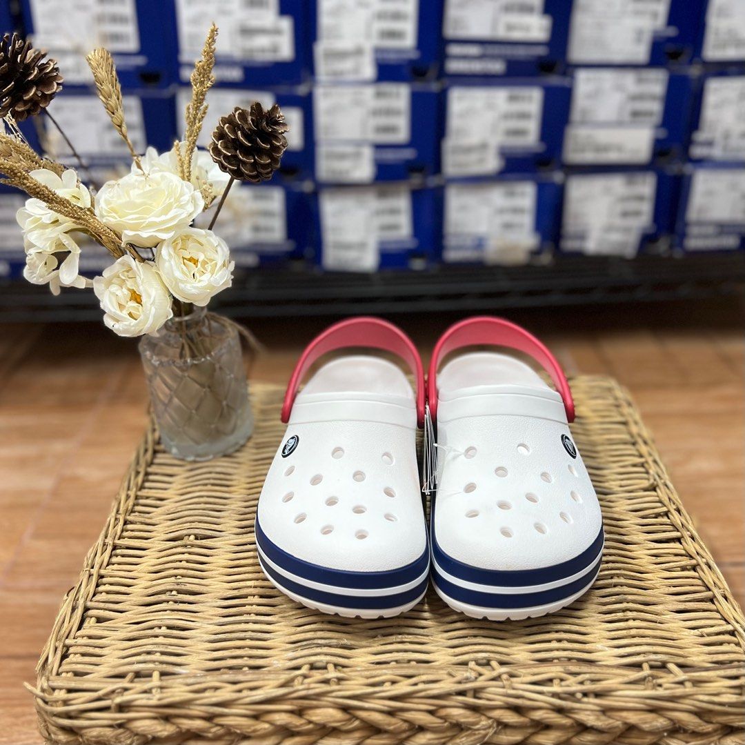 Crocs white blue jean on sale