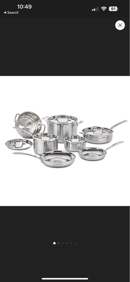 Cuisinart Multiclad Pro 1.5qt Tri-Ply Stainless Steel Saucepan with Cover -  MCP19-16N