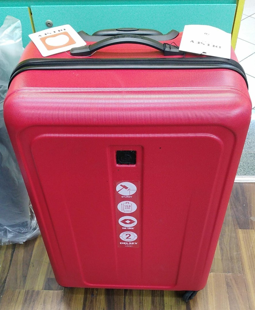 Delsey Paris Hardside Spinner large Luggage SIZE 29": SILVER PINE  green | eBay