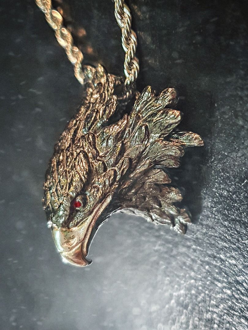 Gold cheap hawk pendant