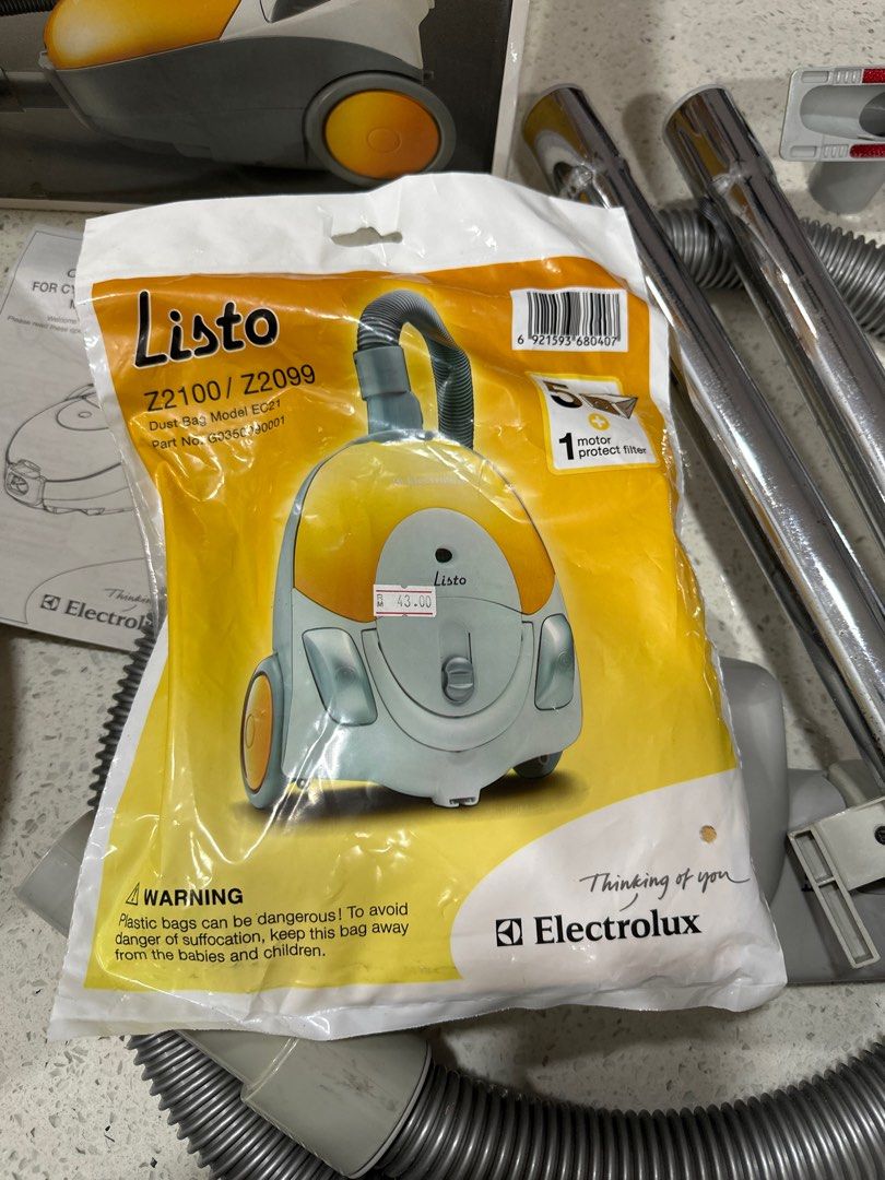 Electrolux listo z2100 dust bag cheap