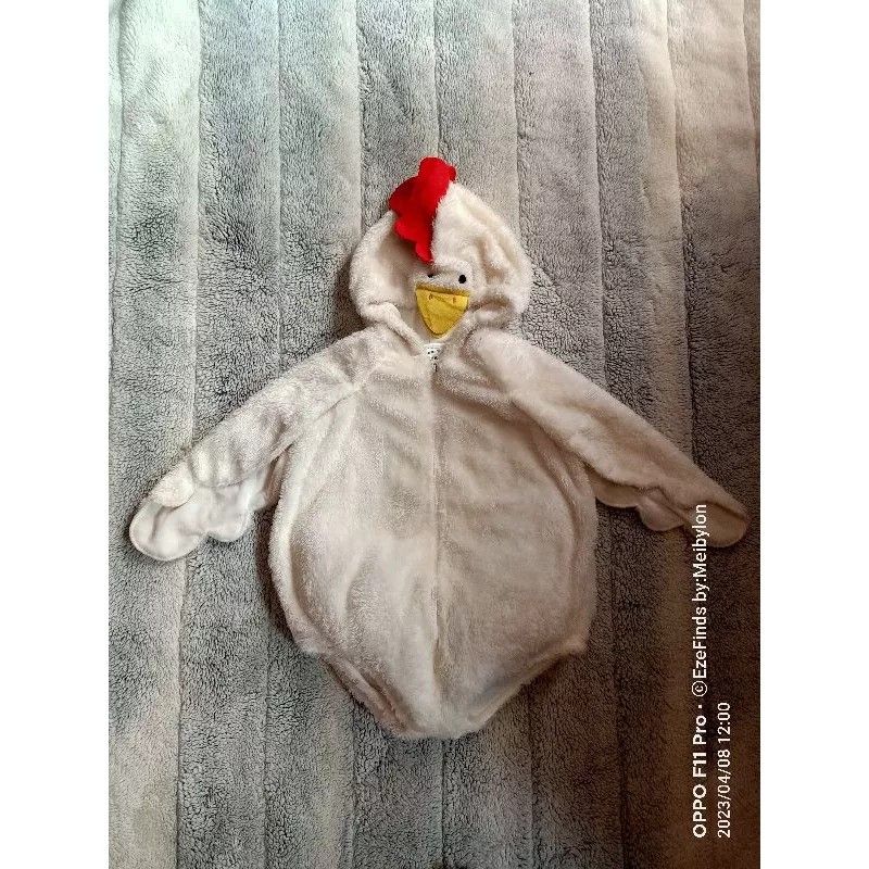 EZEFINDS Carters Chicken Animal Milestone Costume for Infant