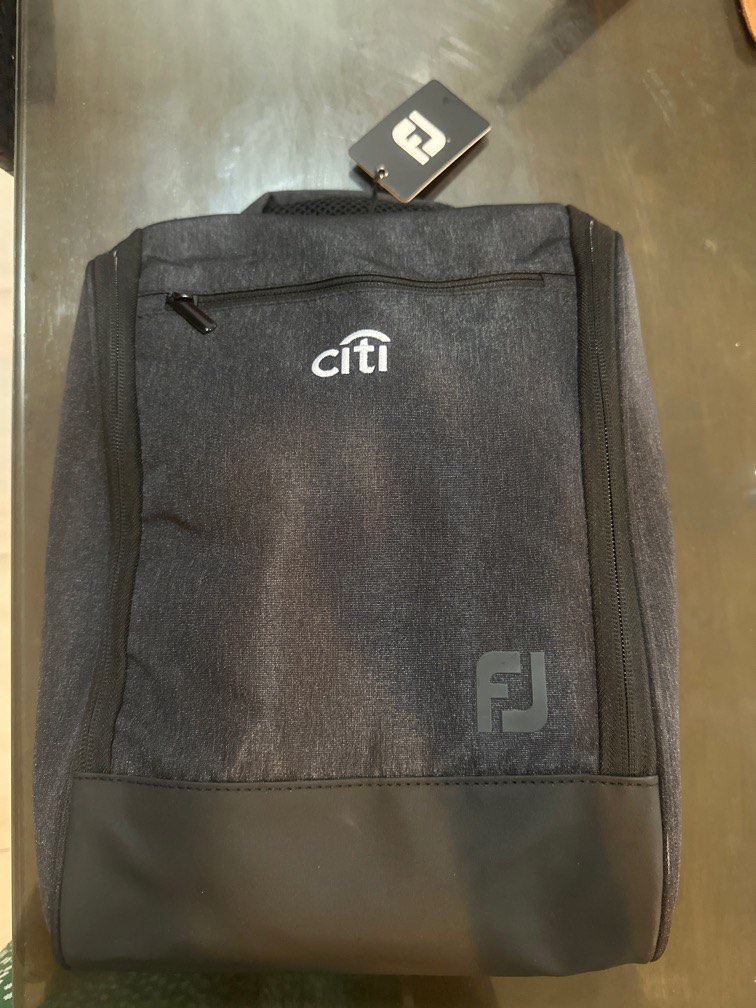 FJ FootJoy delux shoe bag charcoal new, Men's Fashion, Bags, Belt bags