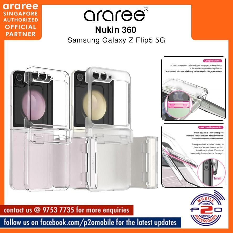 Araree Nukin Clear MagSafe Case with Hinge Protection - for Samsung Galaxy Z Flip5