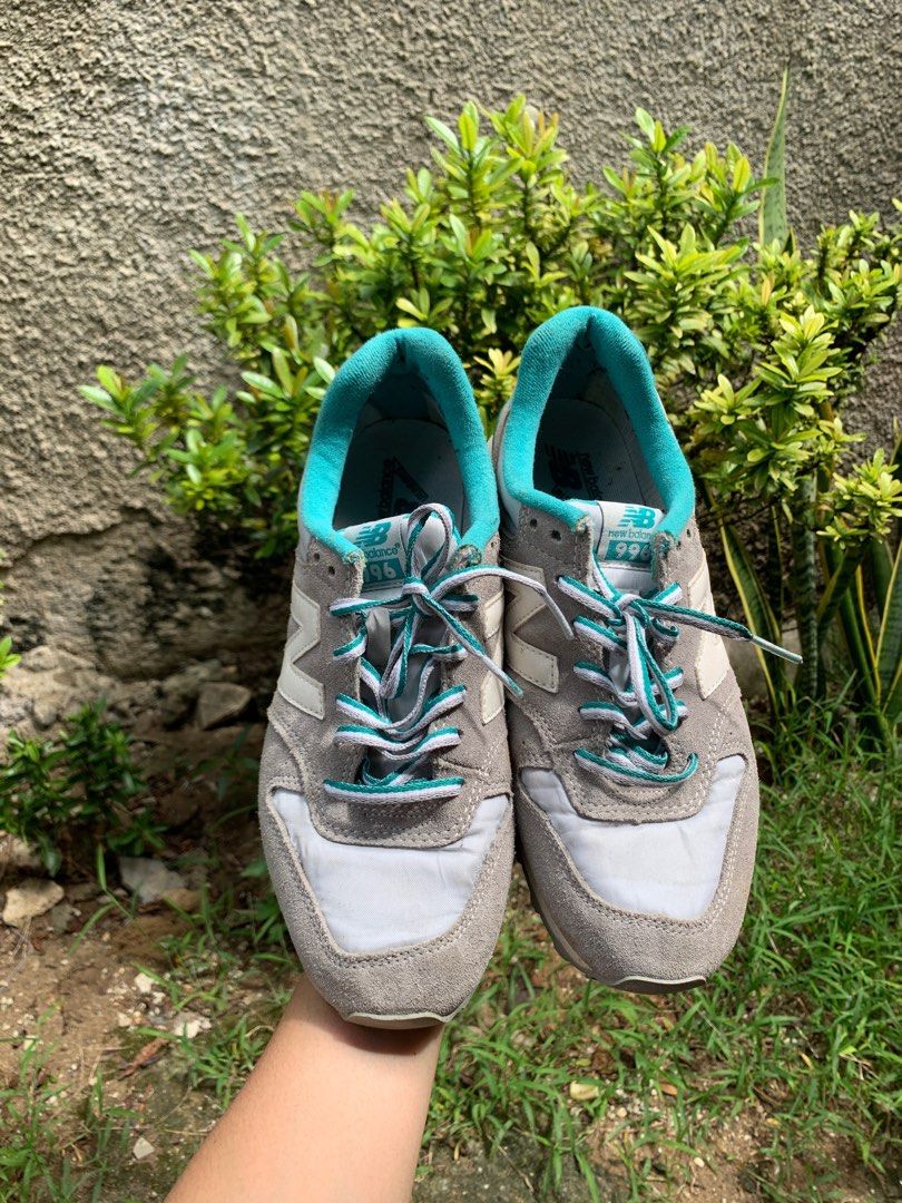 Gray and cheap turquoise new balance