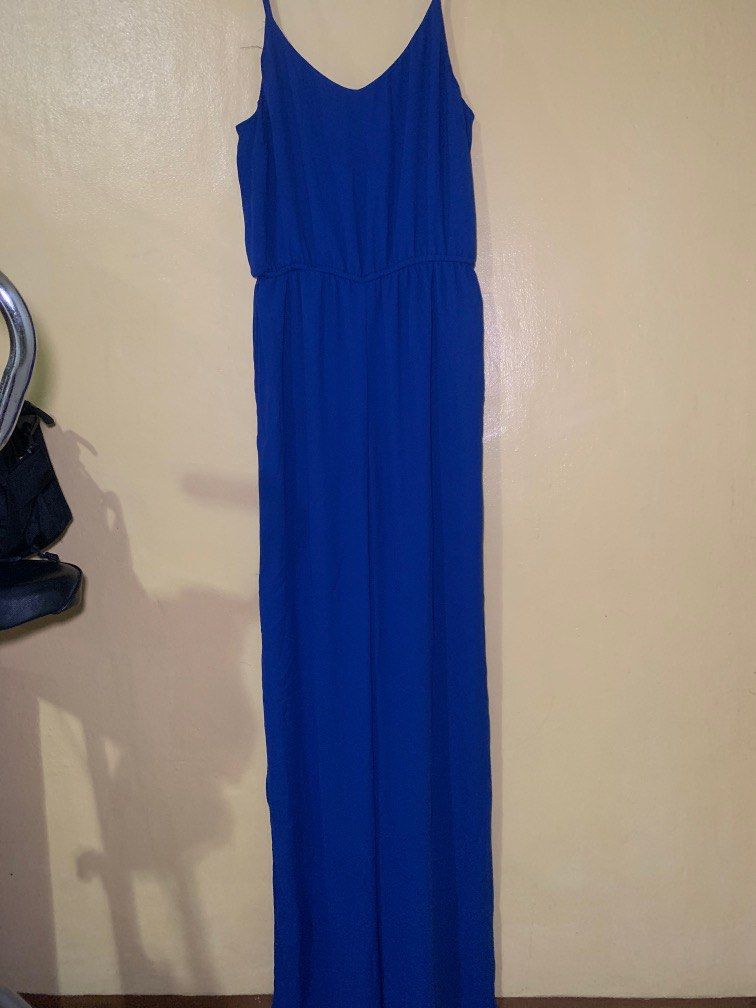 Royal blue top jumpsuit forever 21