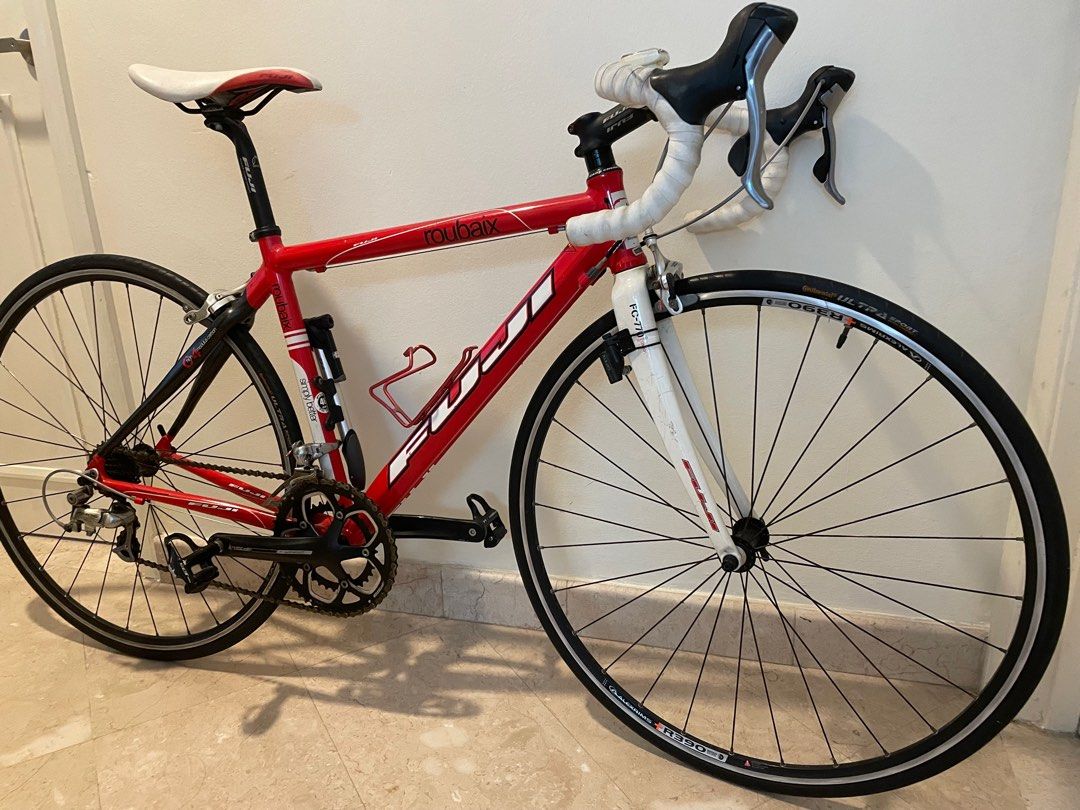 fuji roubaix red white