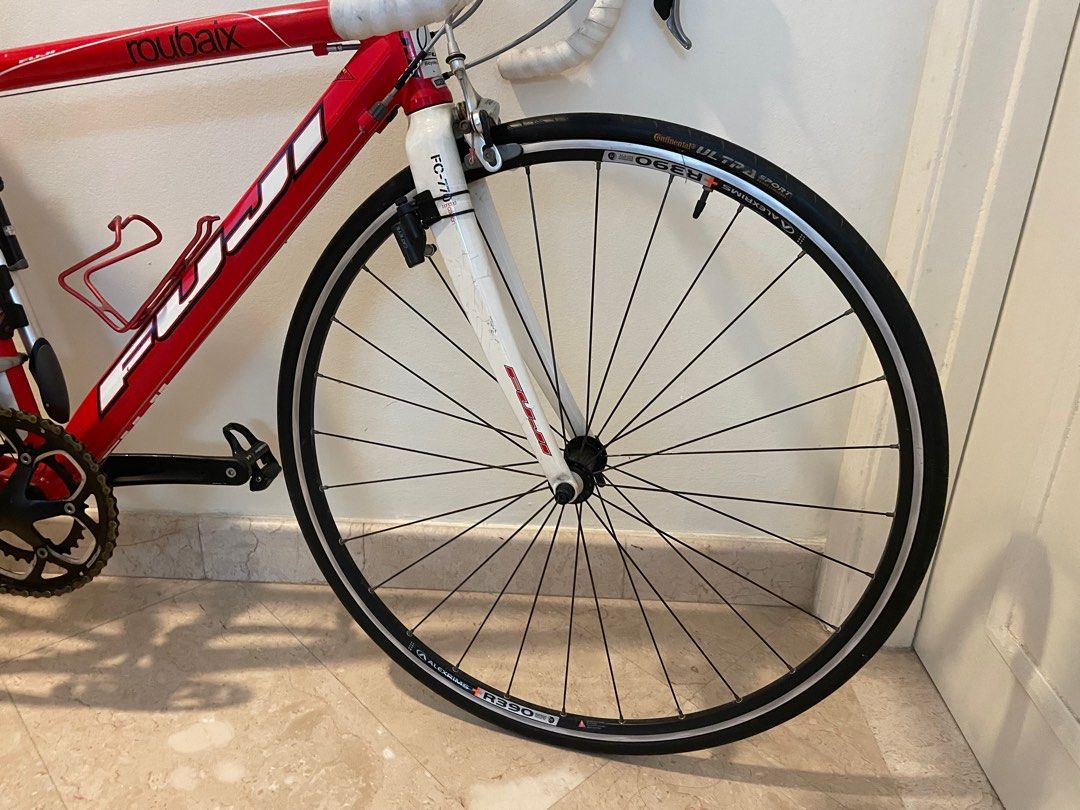 fuji roubaix red white
