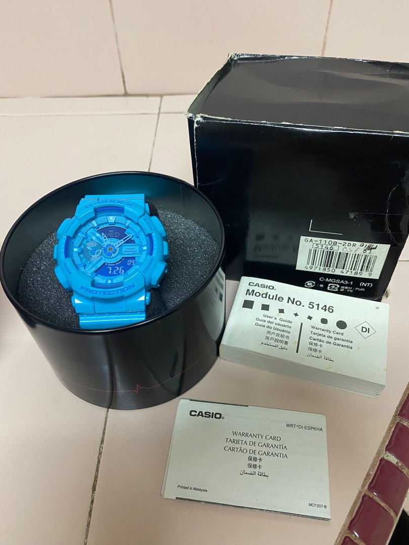 GA100 hyper blue Men s Fashion Watches Accessories Watches on