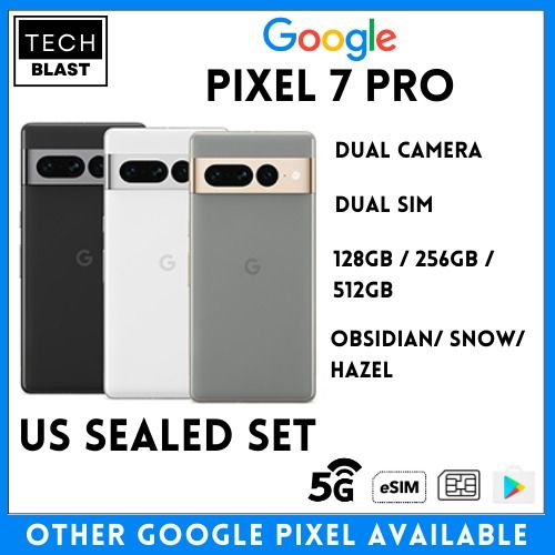 Google pixel 7 pro 128gb 256gb 512gb 5G android smartphone pixel 6a pixel  7a pixel 7 pixel 7pro pixel tablet pixel fold brand new sealed set, Mobile  Phones & Gadgets, Mobile Phones