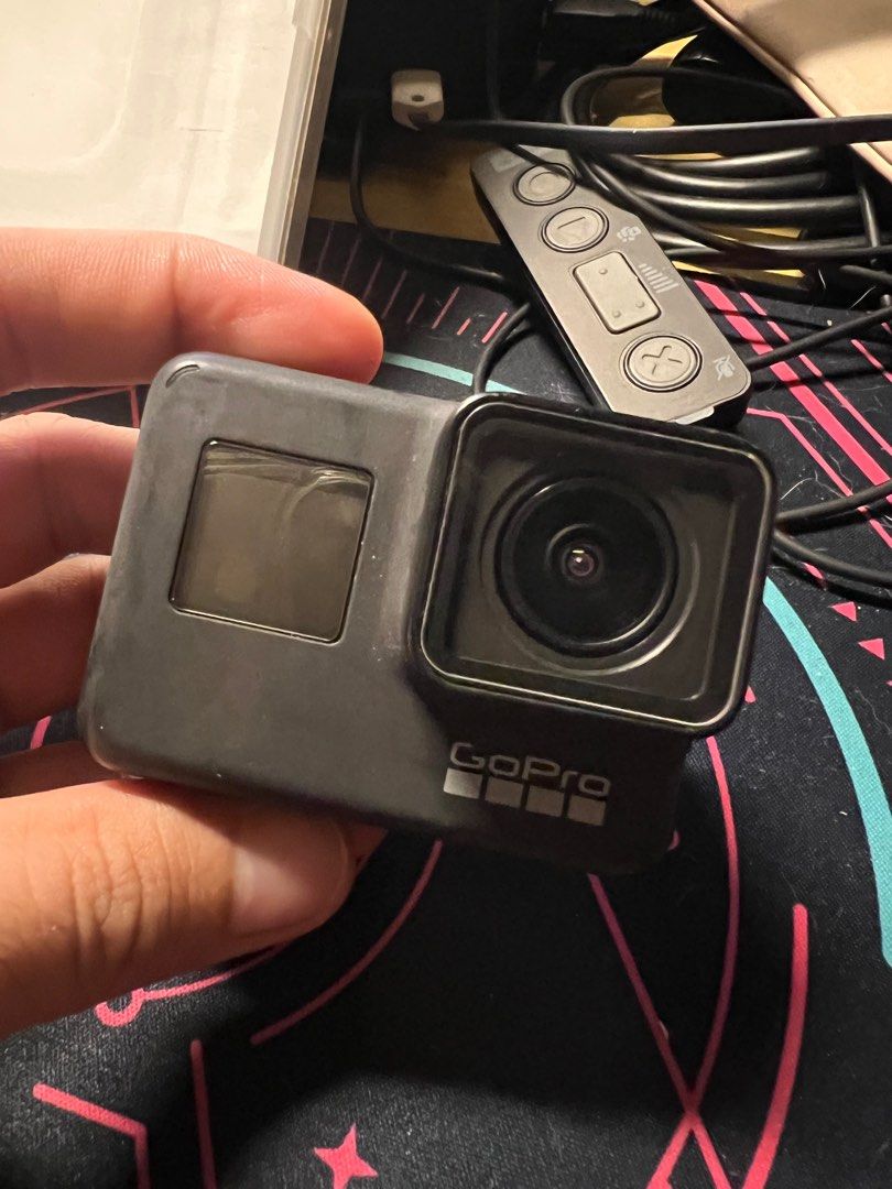 Gopro hero 7 black (Category: Video Cameras) located in Makati City. Submitted by aaronf20 (Listing ID 1247110825, Image 1). Description: Comes with 3 batteries. Charging station. Cables. Box. 3way monopod. Casing. No issue. 100% working. Exterior. Usual wear and tear. 1 noticeable scratch as seen on the picture. Contact: 09176294016.