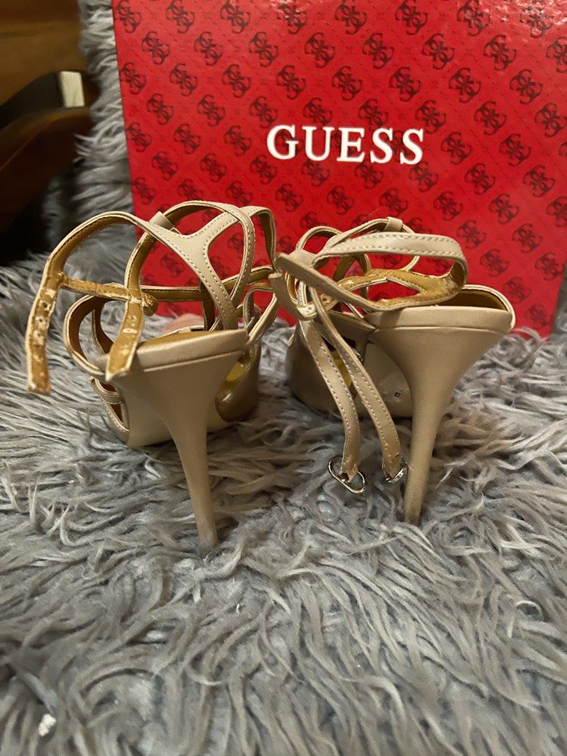 Guess rose gold heels clearance