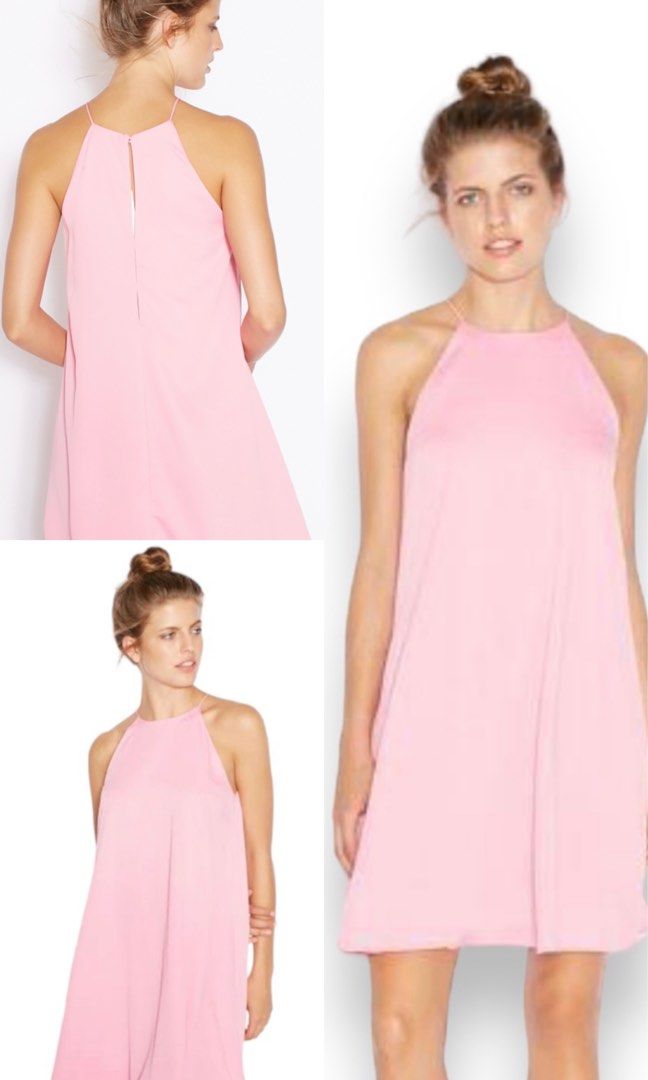 strapless open back dress MANGO. Halter-neck short dress. XS.  Hibuy market