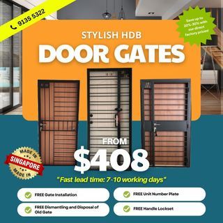 HDB MILD STEEL GATE - DIRECT FACTORY
