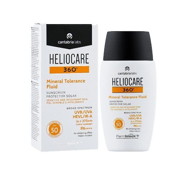 Heliocare 360 Mineral Tolerance Fluid SPF50 PA++++, 50ml, Beauty ...