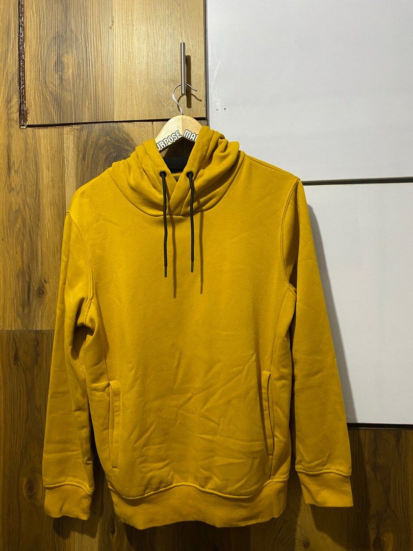 H M Hoodie Golden Yellow