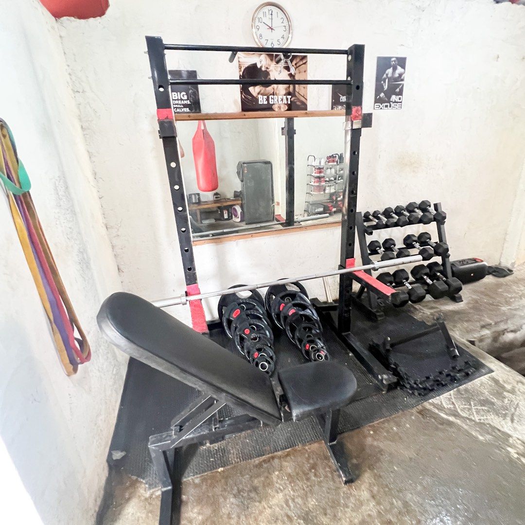 HOME GYM SETUP 35K ONLY Sports Equipment Exercise Fitness
