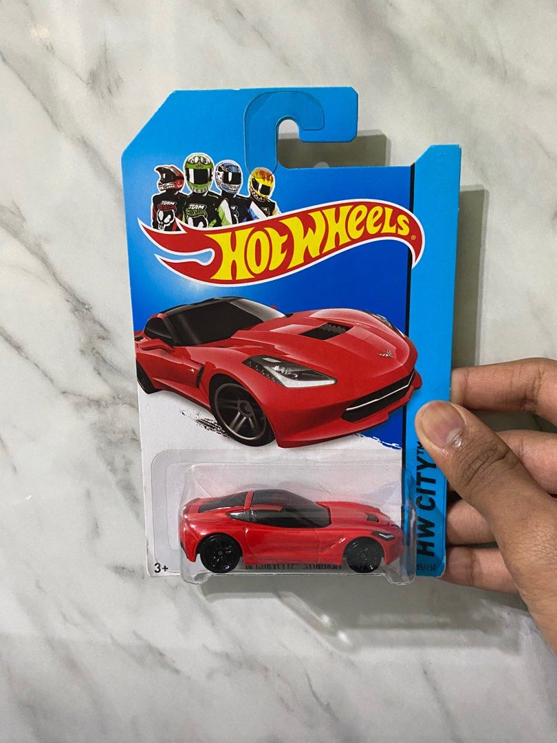 Hot Wheels 14 Corvette Stingray Red Hobbies Toys Toys Games