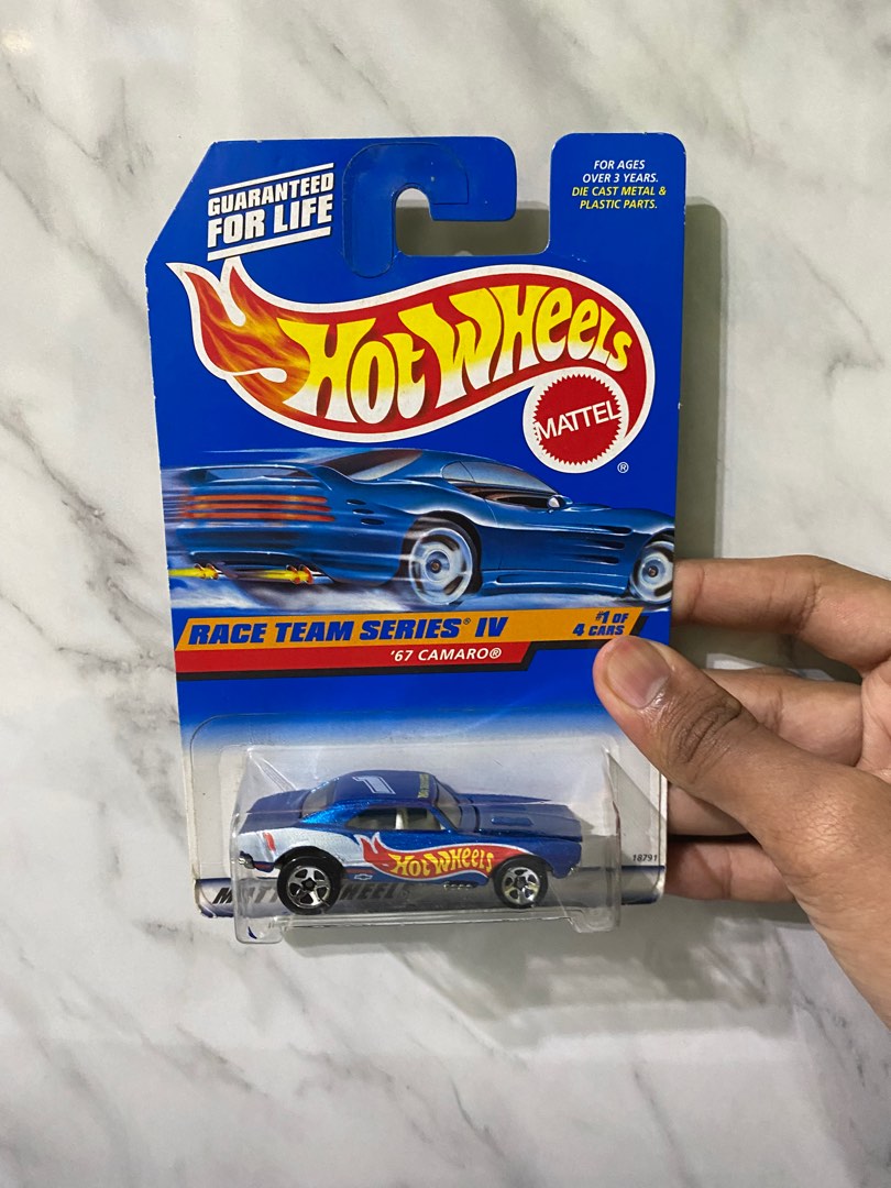 PENDING Hot wheels Vintage Race Team Series IV 67 Camaro Blue