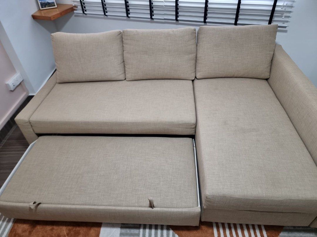 IKEA L Shape Sofa Bed, Furniture & Home Living, Furniture, Sofas on