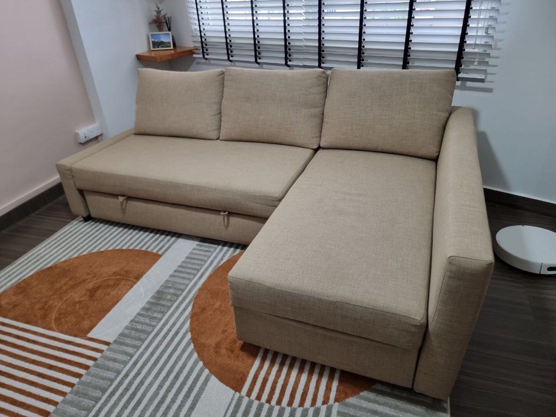 IKEA L Shape Sofa Bed, Furniture & Home Living, Furniture, Sofas on