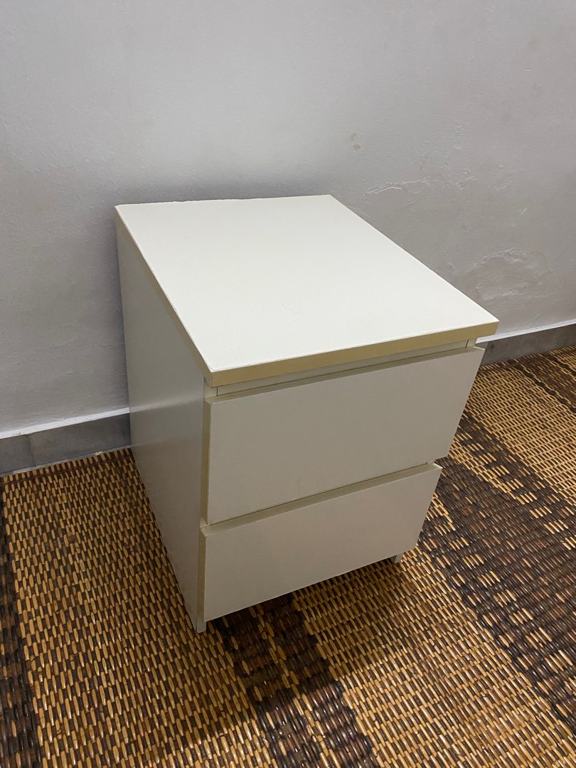 Ikea Malm Bedside 2 drawers, Furniture & Home Living, Furniture
