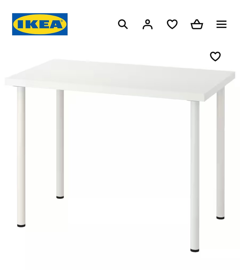 IKEA Study Table ikea desk, Furniture & Home Living, Furniture, Tables