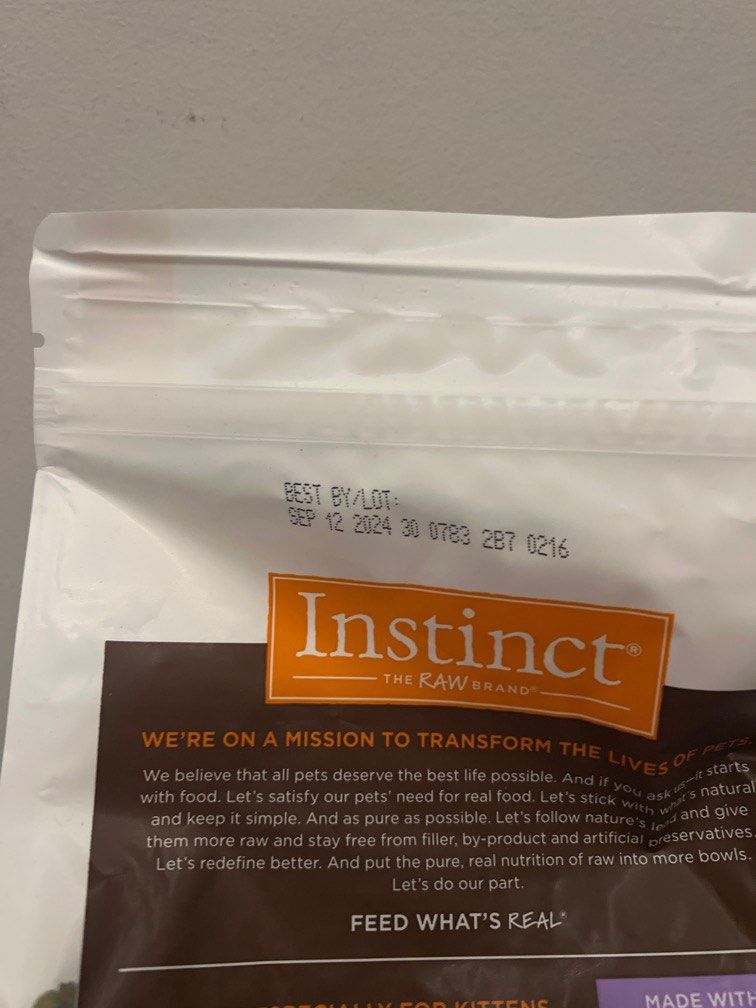 Instinct original kitten kibble, Pet Supplies, Pet Food on Carousell