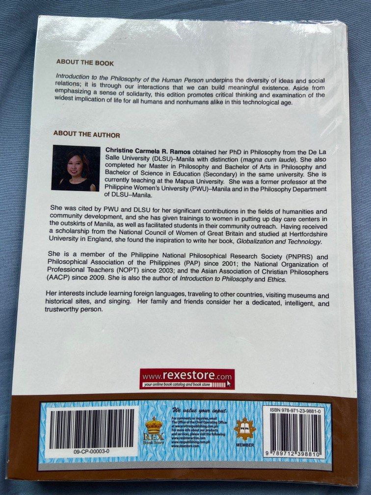 Introduction to the Philosophy of The Human Person - SHS Book, Hobbies ...