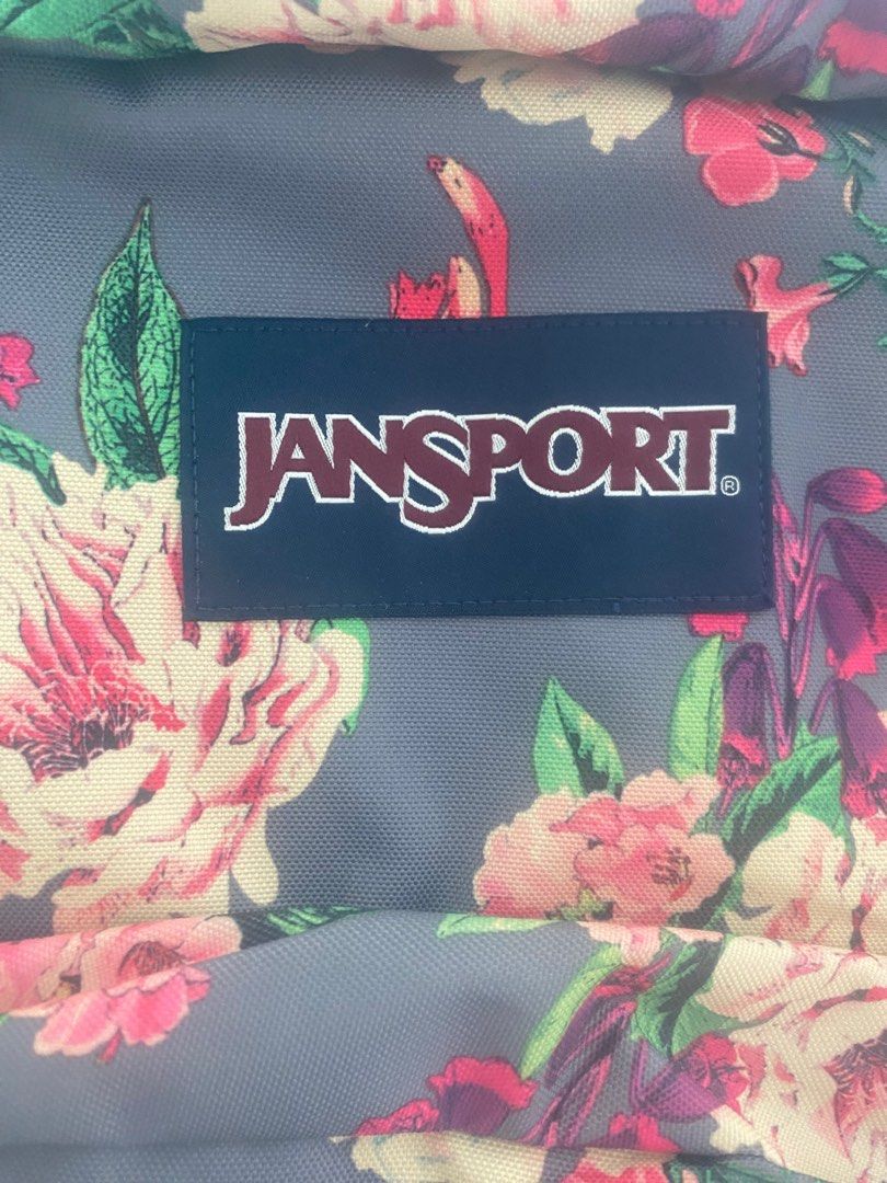 Grey bouquet top floral jansport