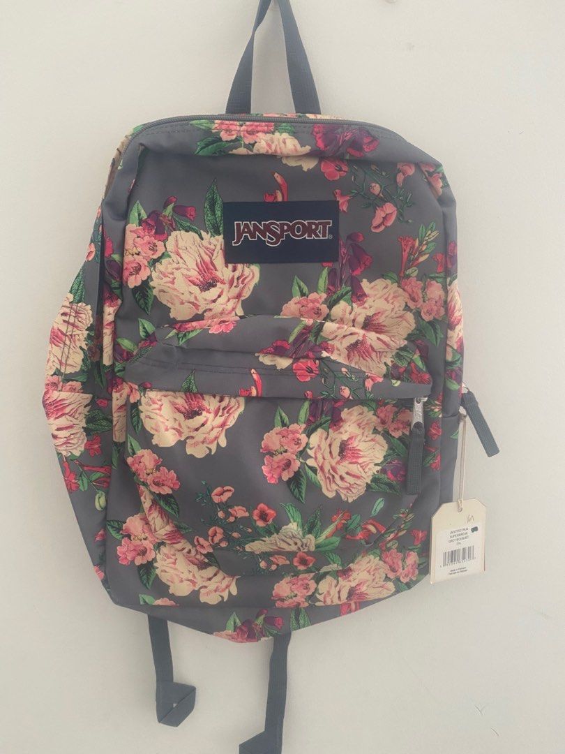 Jansport Superbreak Grey Bouquet