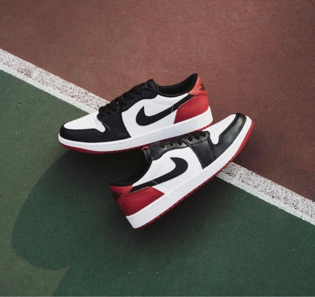 low jordan 1 black toe