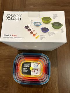Joseph joseph 彩虹系列廚具套裝(9件裝)+真空防漏儲存套裝(5件裝)