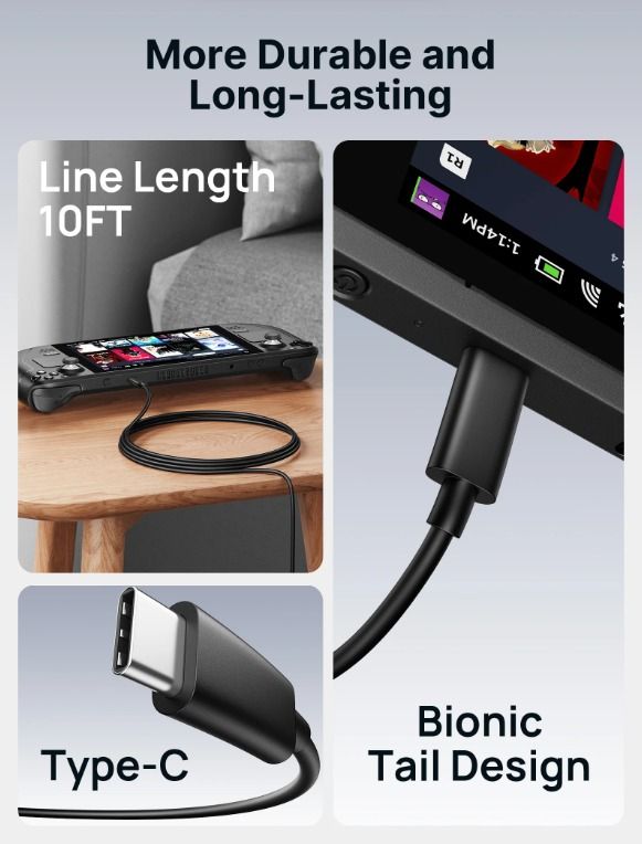 JSAUX USB-C PD Foldable Charger for Steam Deck / ROG Ally CH6504 (Category: Chargers) located in Las Pinas. Submitted by techsmartph (Listing ID 1247046261, Image 3). Description: * [Intelligent Output Adjustment]: The JSAUX USB-C Power Delivery charger has passed the UL 62368-1 test and features intelligent output adjustment technology, making it a powerful and reliable Steam Deck charger that can also charge your phone, tablet, and MacBook. * [