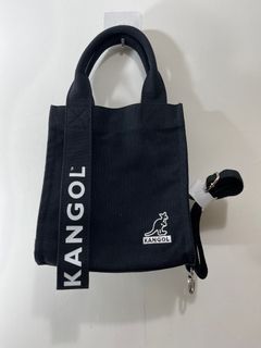 全新KANGOL方型帆布斜背包 /手拿包