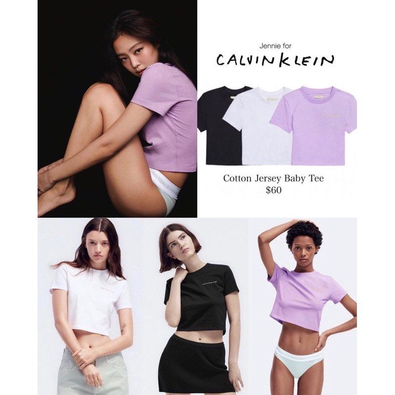 Jennie Calvin Klein BABY TEE｜レディース