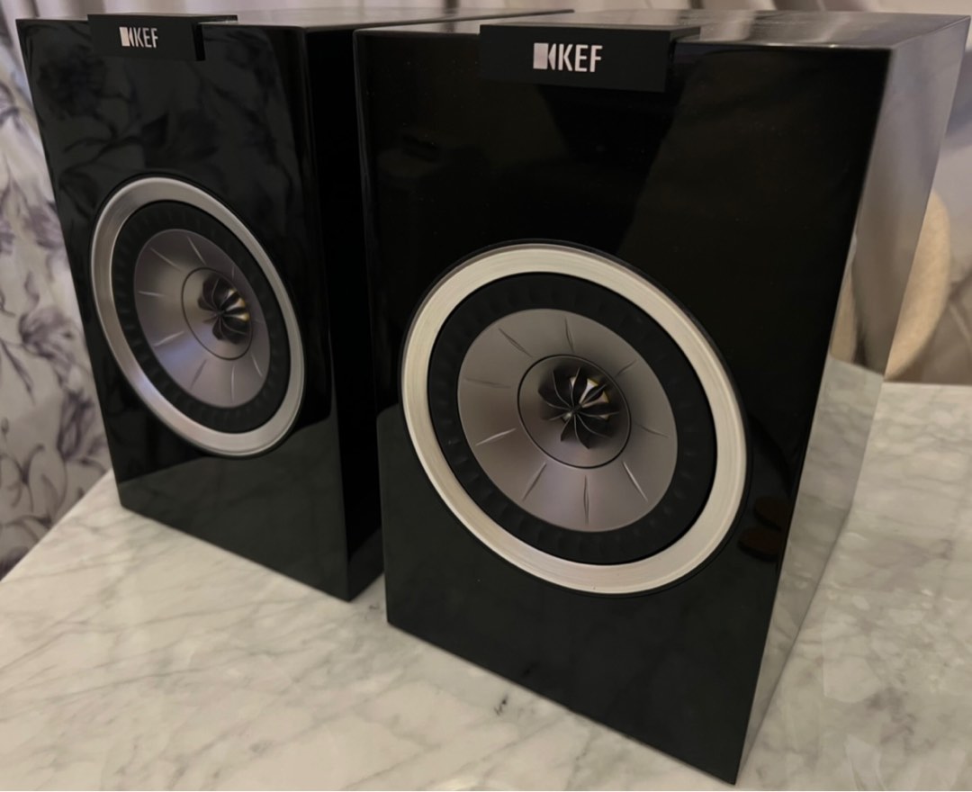 KEF 張り付か R100 ペア ピアノブラック