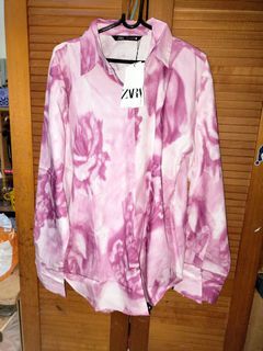 Kemeja ZARA mawar ombre magenta - reprice