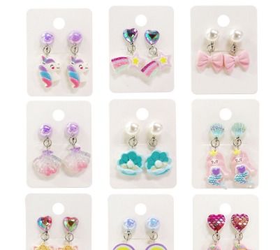 Kids Clip On Earrings Children s Day Gift Idea DL0954